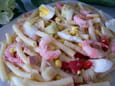 Salade de p�tes au thon et crevettes