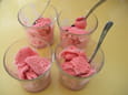 Glace � la fraise