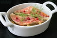 Rouget au fenouil et jus pomme