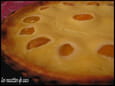 Tarte aux p�ches version cheesecake au chocolat blanc