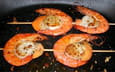 Brochettes de gambas et de Saint-Jacques