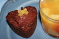 Petits coeurs au chocolat et aux p�pites exotiques