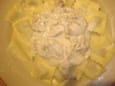 Raviolis � la cr�me de parmesan et aux champignons