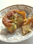 Mini clafoutis fondants � la rhubarbe et au gingembre