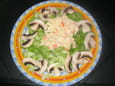 Salade aux champignons et  surimi