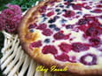 Tarte aux framboises et aux m�res