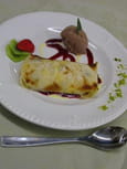 Croustillant poire-chocolat