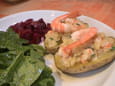 Pommes de terre farcies aux crevettes