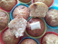 Muffins au chocolat blanc et rochers coco