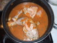 Poulet aux gambas