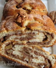 Apfel-Nuss-Stollen (roul� pommes-noix)
