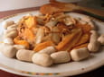 Endives brais�es � l orange et leurs petits boudins blancs