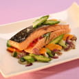 Paupiettes de saumon de Norv�ge � l�estragon et pointes d asperge
