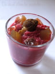 Cr�me de betteraves aux ch�taignes et aux morilles
