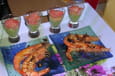 Verrine de guacamole et ses gambas