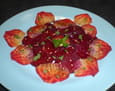 Carpaccio de betteraves au s�same