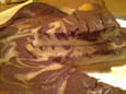 G�teau au fromage blanc marbr� chocolat
