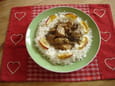Saut� de porc aux c�pes et aux pommes