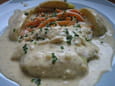 Filet de turbot sauce �chalote, cr�me � la laitance