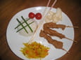 Poulet � la cacahu�te ou au sat�