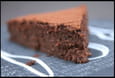 Fondant au chocolat, pois chiche et datte
