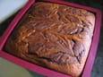 Grand g�teau marbr� au chocolat