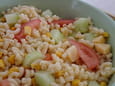 Salade de p�tes froides aux crudit�s