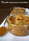 Crumble aux pommes caram�lis�es