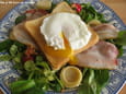 Petite salade fra�cheur aux �ufs poch�s
