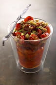 Crumble aux deux tomates vanill�es