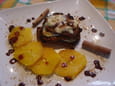 Mille-feuilles de pain d �pices au pralin