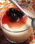 Panna cotta aux cerises amarena