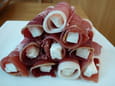 Roul�s de jambon cru � la feta