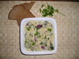 Po�l�e de courgettes au gouda
