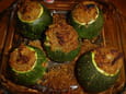 Courgettes rondes farcies