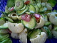 Salade cr�meuse de pipe rigate aux courgettes