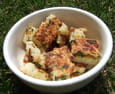 Gnocchis de semoule,  persil, ciboulette