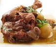 Canard brais� au vin blanc