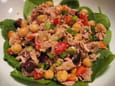 Salade de thon et pois chiches