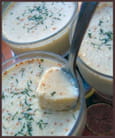 Verrines roquefort-figue