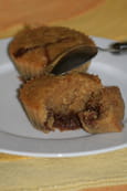 Moelleux aux amandes, coeur au speculoos