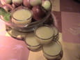 Compote de pommes et de brugnons blancs