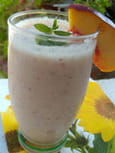 Smoothie nectarine et menthe