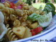 Salade de tortis au curry doux