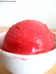 Sorbet � la groseille, framboise et mangue