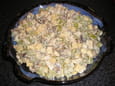 Salade de poulet et champignons