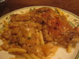 Poulet mijot� � la bi�re et aux endives