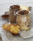 Petits pots de pommes � l �peautre, miel et �pices