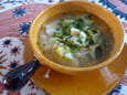 Soupe marine aux courgettes