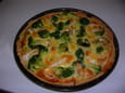 Tarte au camembert et brocolis